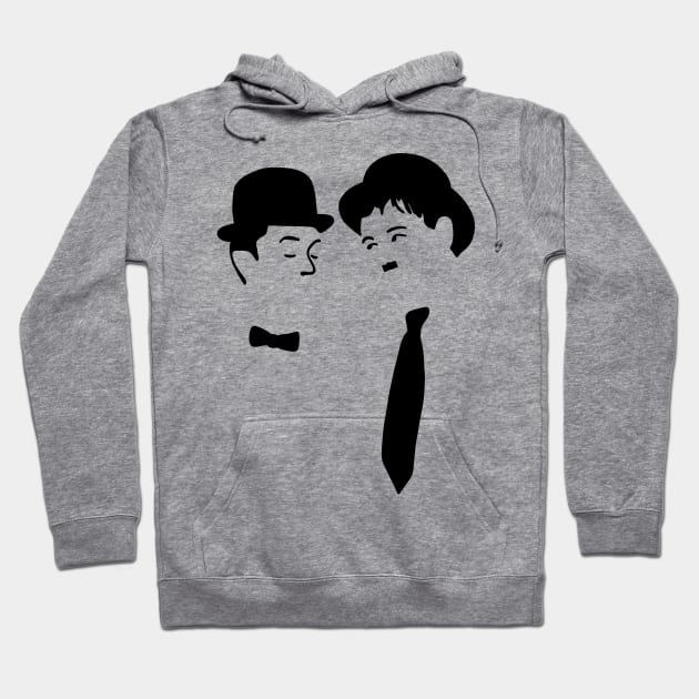 Laurel and Hardy Hoodie by Slightly Unhinged